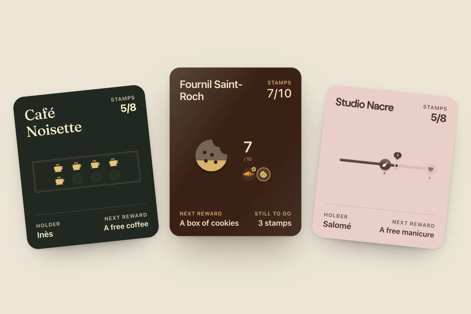 Loyalty card design ideas: stamps, tiers and points, by type of business